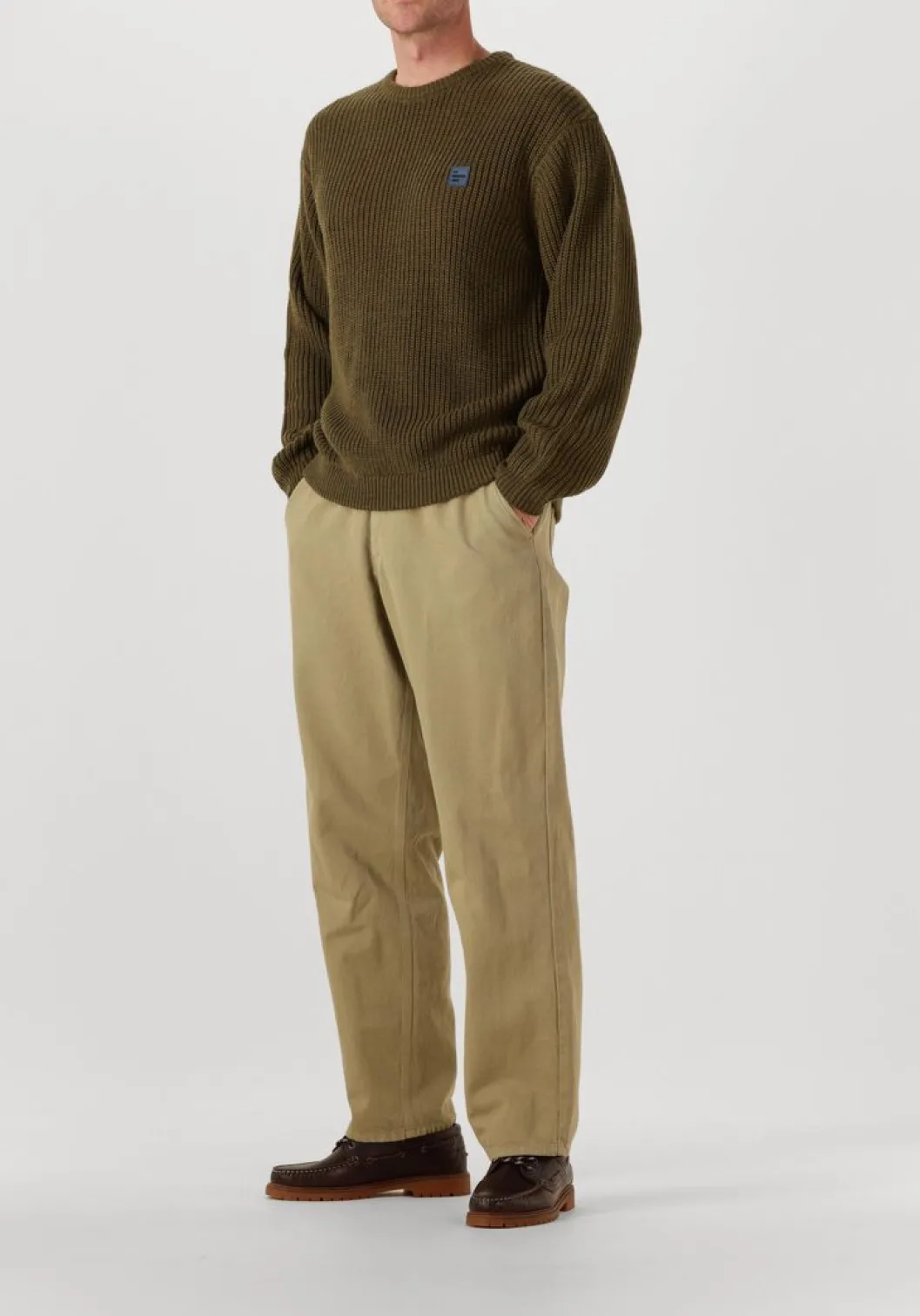 khaki american vintage trui crashway crew