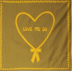khaki bonnie studios sjaal love me do scarf