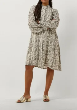 khaki bruuns bazaar mini jurk barbarea philina dress