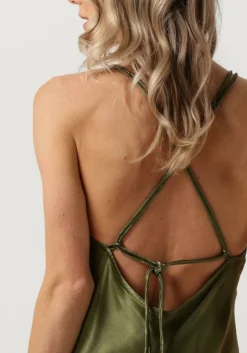 khaki greek archaic kori midi jurk 130512