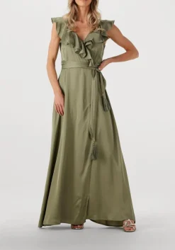 khaki nema maxi jurk n162