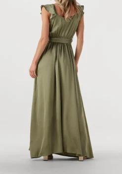 khaki nema maxi jurk n162