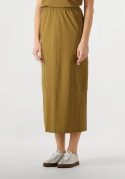 khaki penn & ink midirok skirt