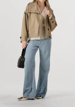 khaki second female trenchcoats toga jacket