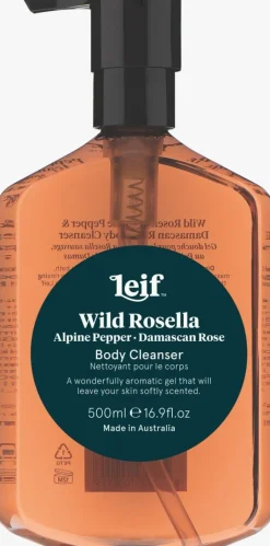 leif lichaamsverzorging wild rosella body cleanser 500ml