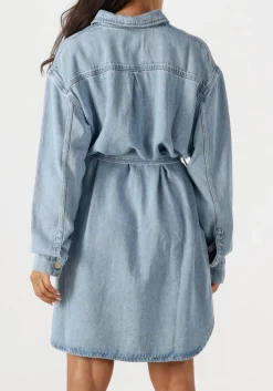 lichtblauwe 7 for all mankind mini jurk shirt dress