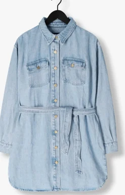 lichtblauwe 7 for all mankind mini jurk shirt dress