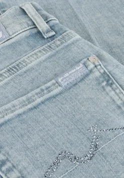 lichtblauwe 7 for all mankind bootcut jeans bootcut olina with embellished squiggle