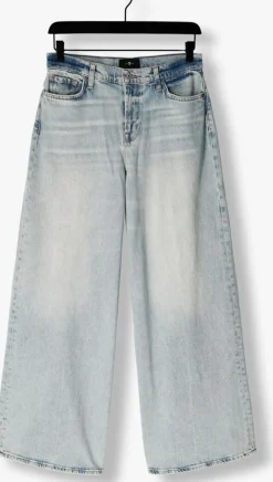 lichtblauwe 7 for all mankind straight leg jeans marie wide leg ode to