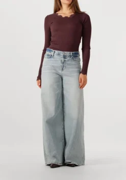 lichtblauwe 7 for all mankind straight leg jeans marie wide leg ode to