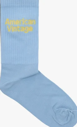 lichtblauwe american vintage sokken clypsun w