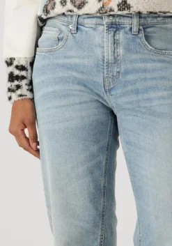 lichtblauwe cambio straight leg jeans gini