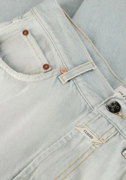 lichtblauwe closed straight leg jeans jonta