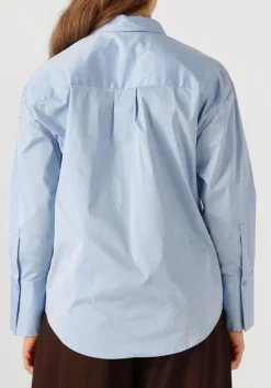 lichtblauwe co'couture blouses poppy cuff shirt