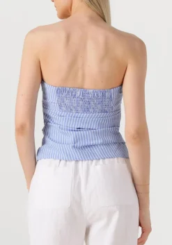 lichtblauwe co'couture top teacc stripe tube top