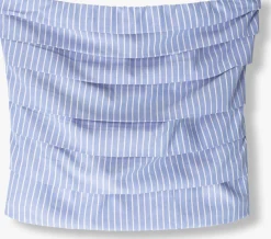 lichtblauwe co'couture top teacc stripe tube top