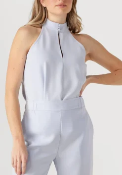 lichtblauwe dante6 top dece drapey halter top