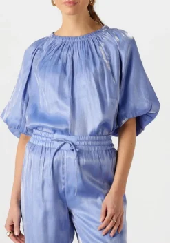 lichtblauwe dante6 top simo shimmer back detail top