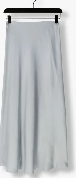 lichtblauwe drykorn midirok nevida