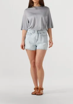 lichtblauwe drykorn shorts refer