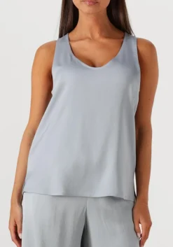 lichtblauwe drykorn top aminah