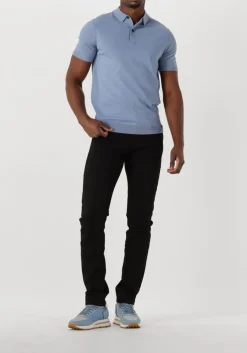 lichtblauwe genti polo polo button ss k2046-1260