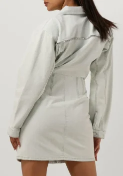 lichtblauwe gestuz mini jurk caliagz dress