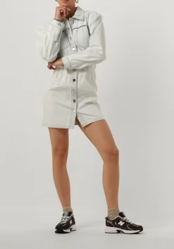 lichtblauwe gestuz mini jurk caliagz dress