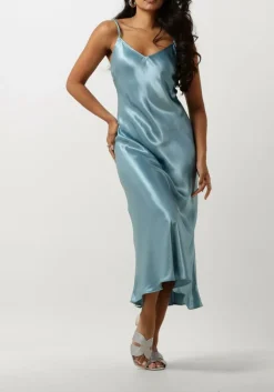 lichtblauwe greek archaic kori midi jurk 130512