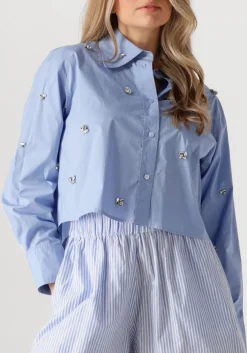 lichtblauwe ibana blouses tiberio