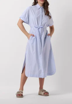 lichtblauwe knit-ted midi jurk lisette