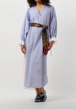 lichtblauwe mes demoiselles maxi jurk wiki