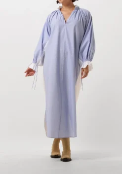 lichtblauwe mes demoiselles maxi jurk wiki