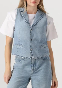 lichtblauwe penn & ink gilet waistcoat