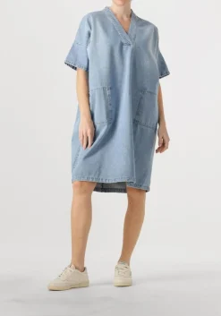 lichtblauwe penn & ink mini jurk dress