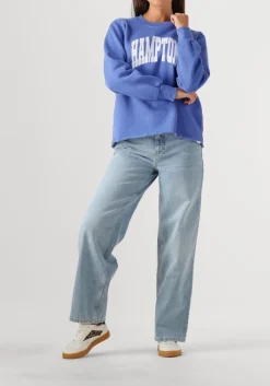 lichtblauwe penn & ink straight leg jeans trousers s25z734