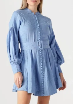 lichtblauwe scarlett poppies mini jurk berite short dress