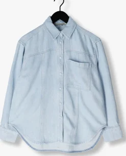 lichtblauwe second female blouses irvin denim shirt