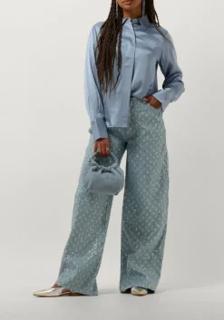 lichtblauwe second female blouses galla classic shirt