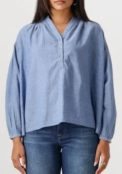 lichtblauwe vanessa bruno blouses nipoa