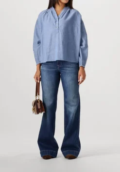 lichtblauwe vanessa bruno blouses nipoa