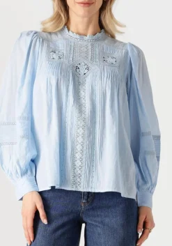 lichtblauwe vanessa bruno blouses calin