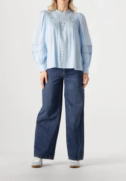 lichtblauwe vanessa bruno blouses calin