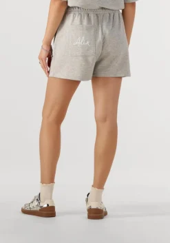 lichtgrijze alix the label korte broek ladies knitted sweat short