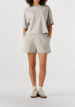 lichtgrijze alix the label t-shirt ladies knitted sweat t-shirt