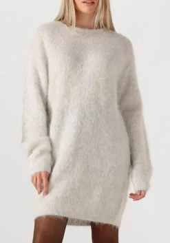 lichtgrijze american vintage midi jurk niby