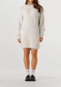 lichtgrijze american vintage midi jurk niby