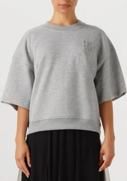 lichtgrijze dante6 sweater rogue kimono sleeve sweater