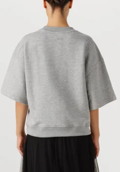 lichtgrijze dante6 sweater rogue kimono sleeve sweater