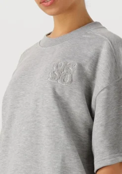 lichtgrijze dante6 sweater rogue kimono sleeve sweater